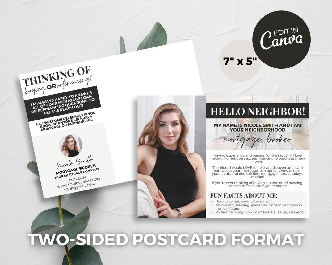 neighbourhood specific mortgage flyer